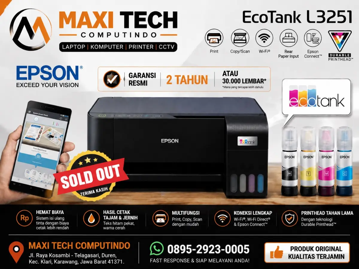 Testimoni PRINTER EPSON L3251 PRINT | SCAN | COPY
